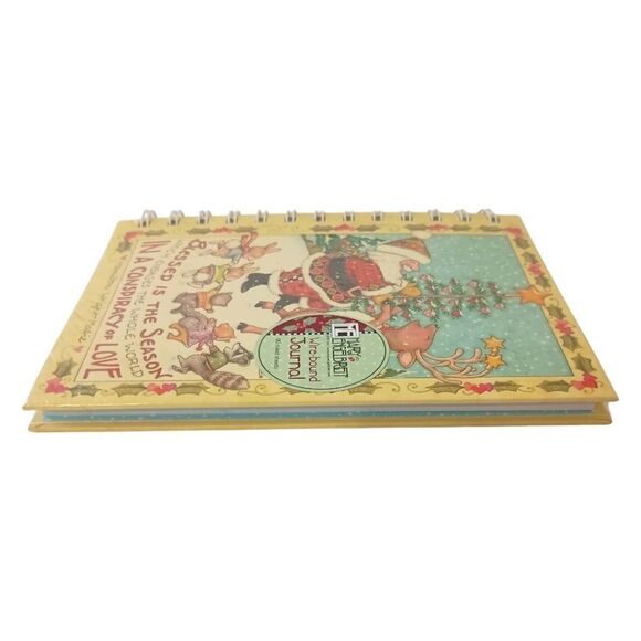 Mary Engelbreit Christmas Journal Blessed is the Season Santa Claus 80 Page NEW. - Picture 5 of 14